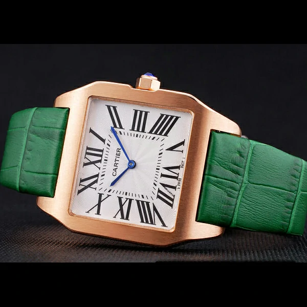 Cartier Santos 100 Diamond Rose Gold Bezel new59848
